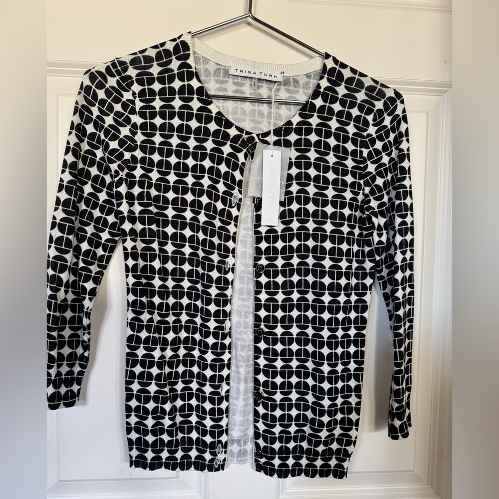 Trina Turk Lightweight Spring Cardigan - Picture 4 of 6